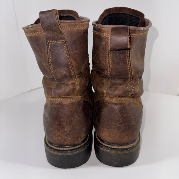 Ariat Cascade 8 Inch Work Boots Mens 9 EE Brown Leather EH Rated 10011916 main image 4